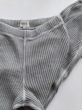 Mate The Label Organic Fleece Relaxed Pocket Sweatpants Gray Joggers SZ XS